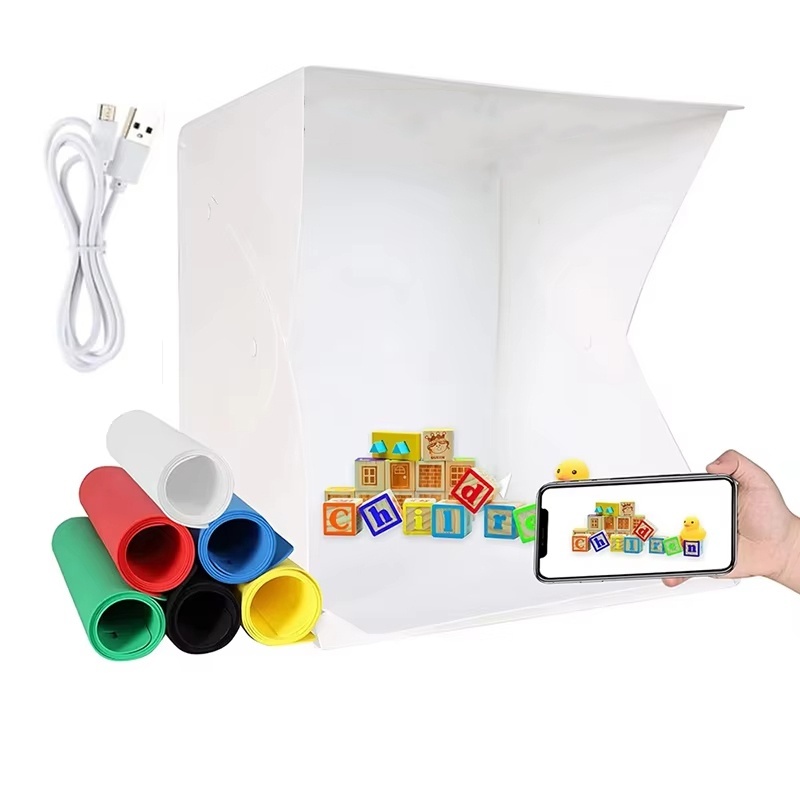 Photography Lighting Kit Portable - Boîte à lumière pliable, tente de