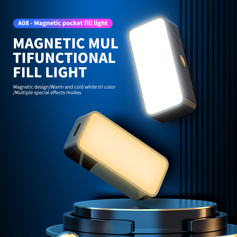 Photography Lighting Description - Mini lumière de remplissage magnétique Portable