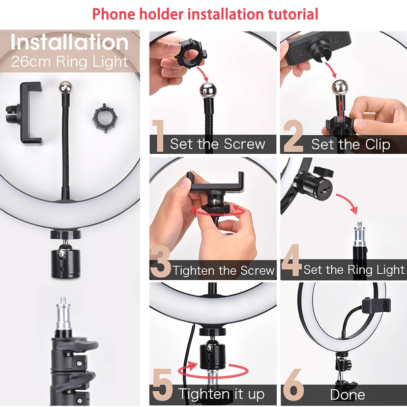 Anneau lumineux LED pour selfi - Photography Lighting Description avis et prix