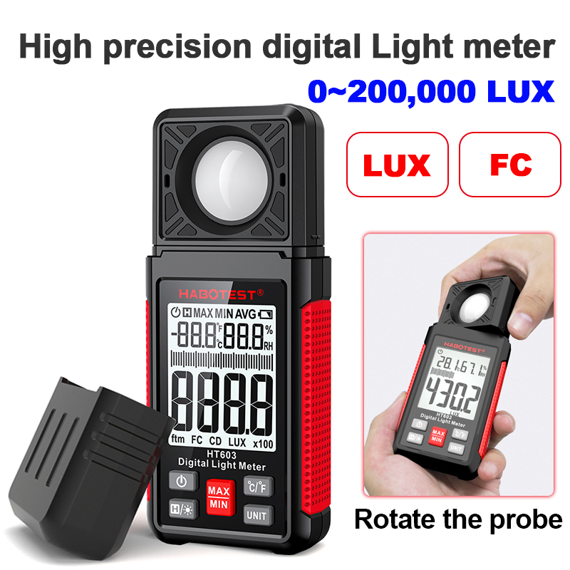 Luxmètre numérique HT603 0~200 - Photography Lighting Meter avis et prix